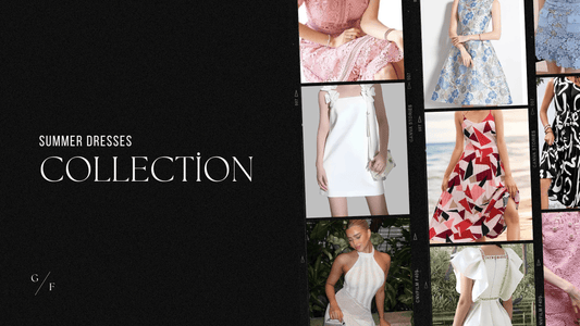 Trendy summer dresses including white sundresses, red summer dresses, and more from Guocali.