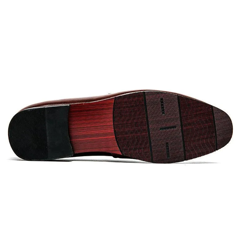 Brown Formal Men Loafers - Men Shoes -Guocali