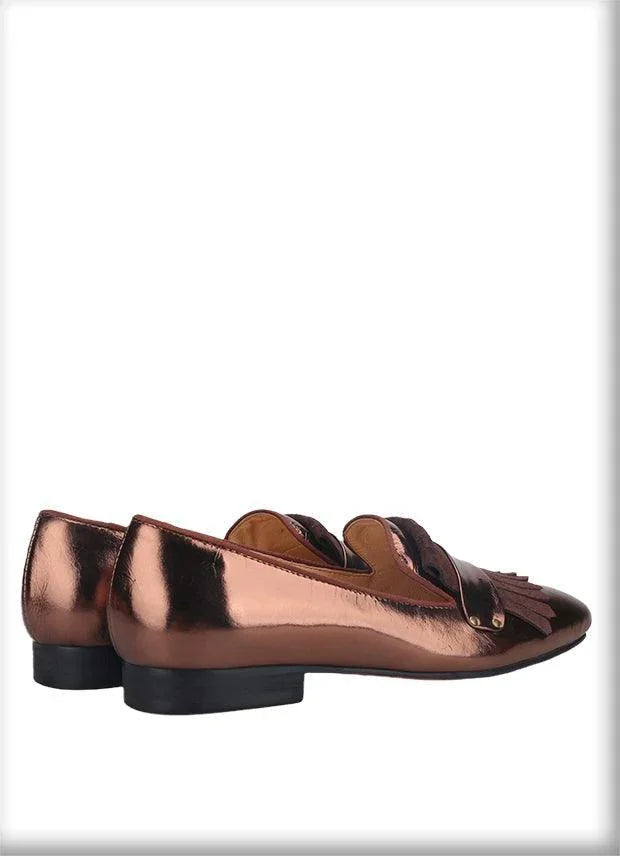 Cracked Patent Leather Loafers - Men Shoes -Guocali