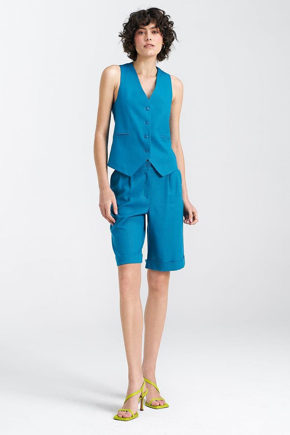 Women Suit Vest - Breathable - Sleeveless Blue