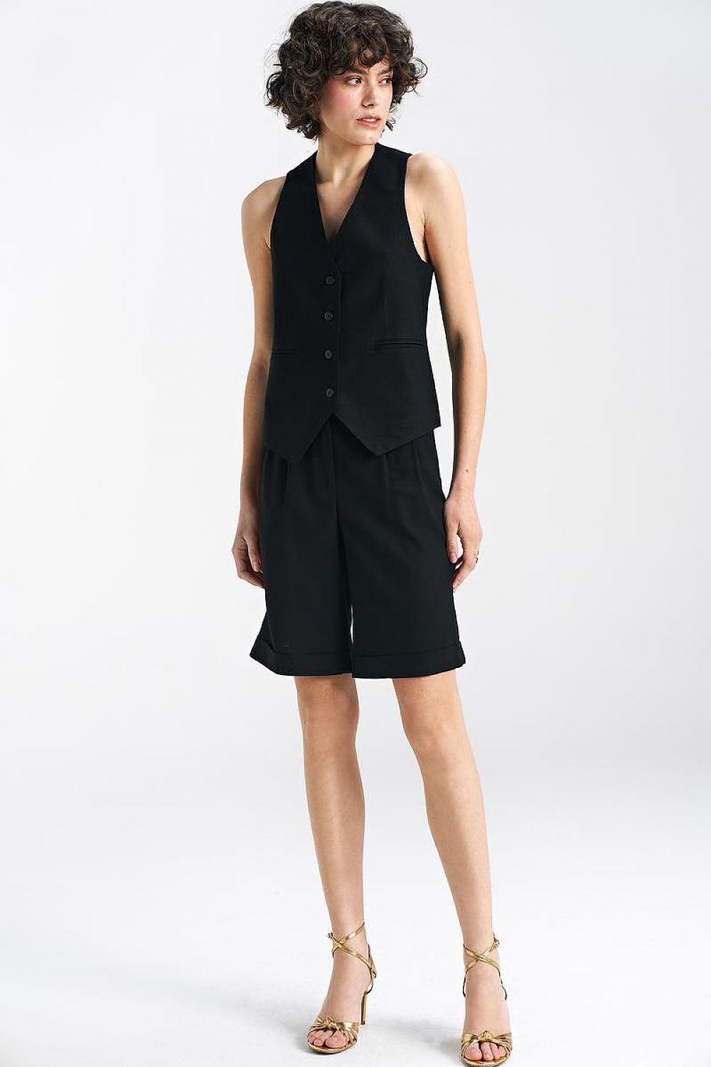 Women Suit Vest - Breathable - Sleeveless Black