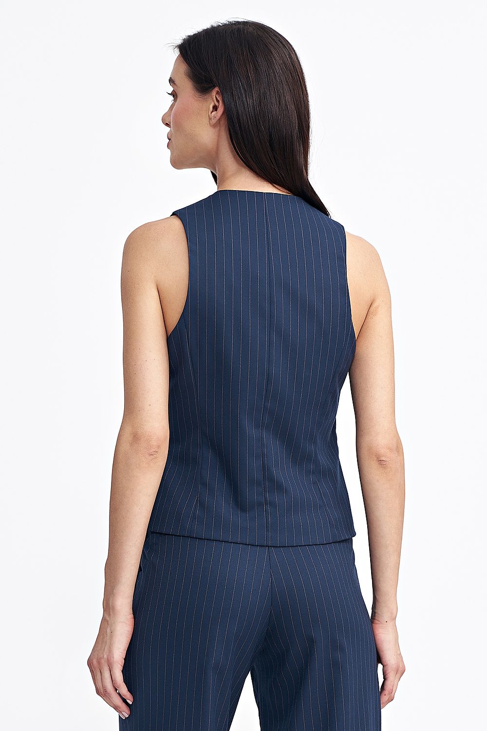 Women Suit Vest - Stretchable - Sleeveless Navy