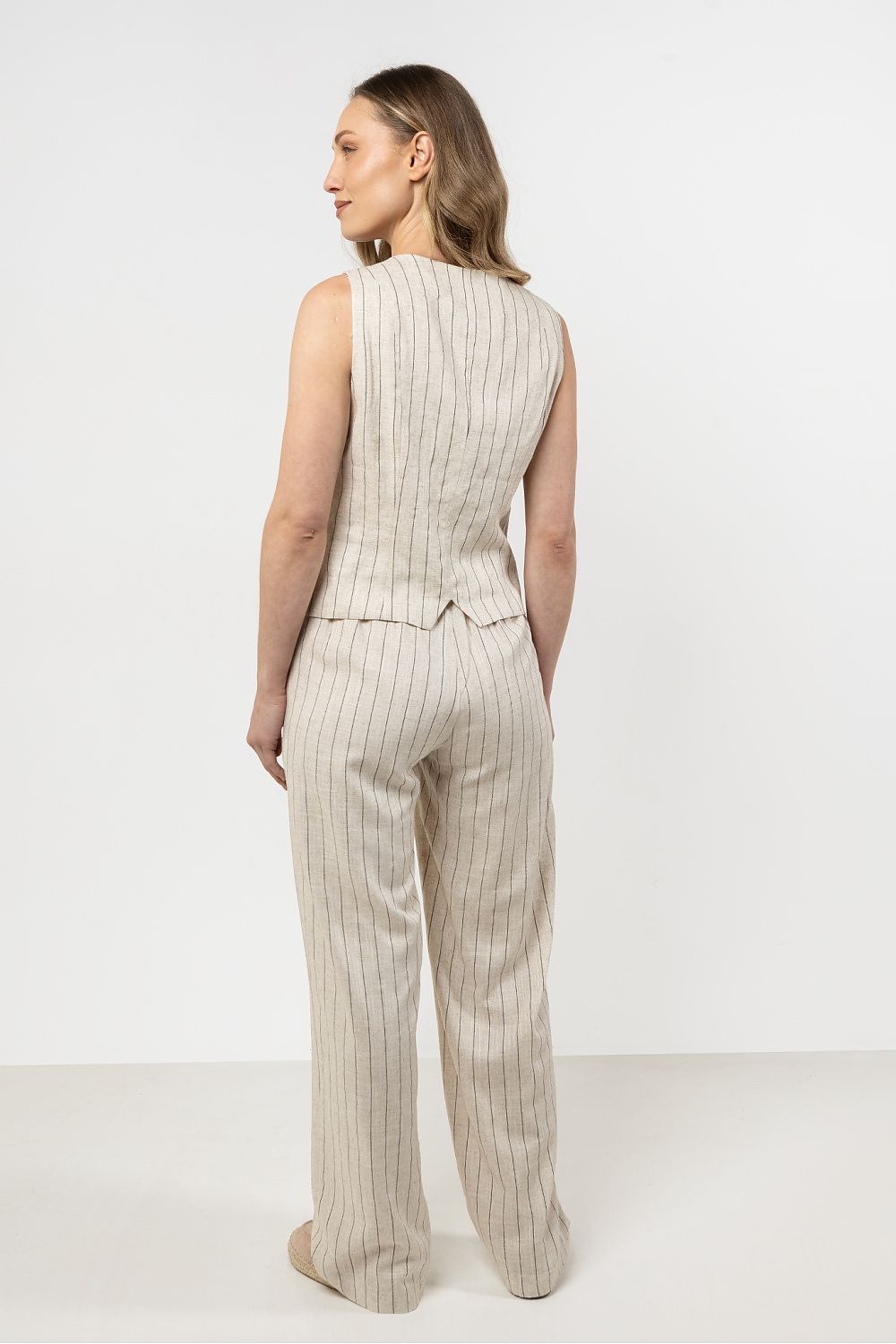 Women Suit Vest - Breathable - Sleeveless Beige