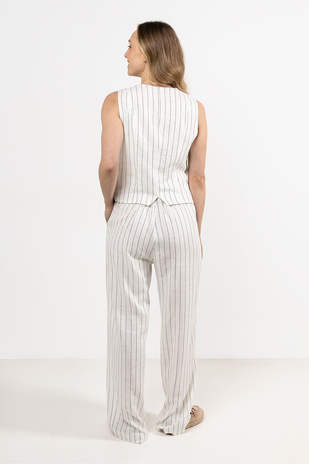 Women Suit Vest - Breathable - Sleeveless White