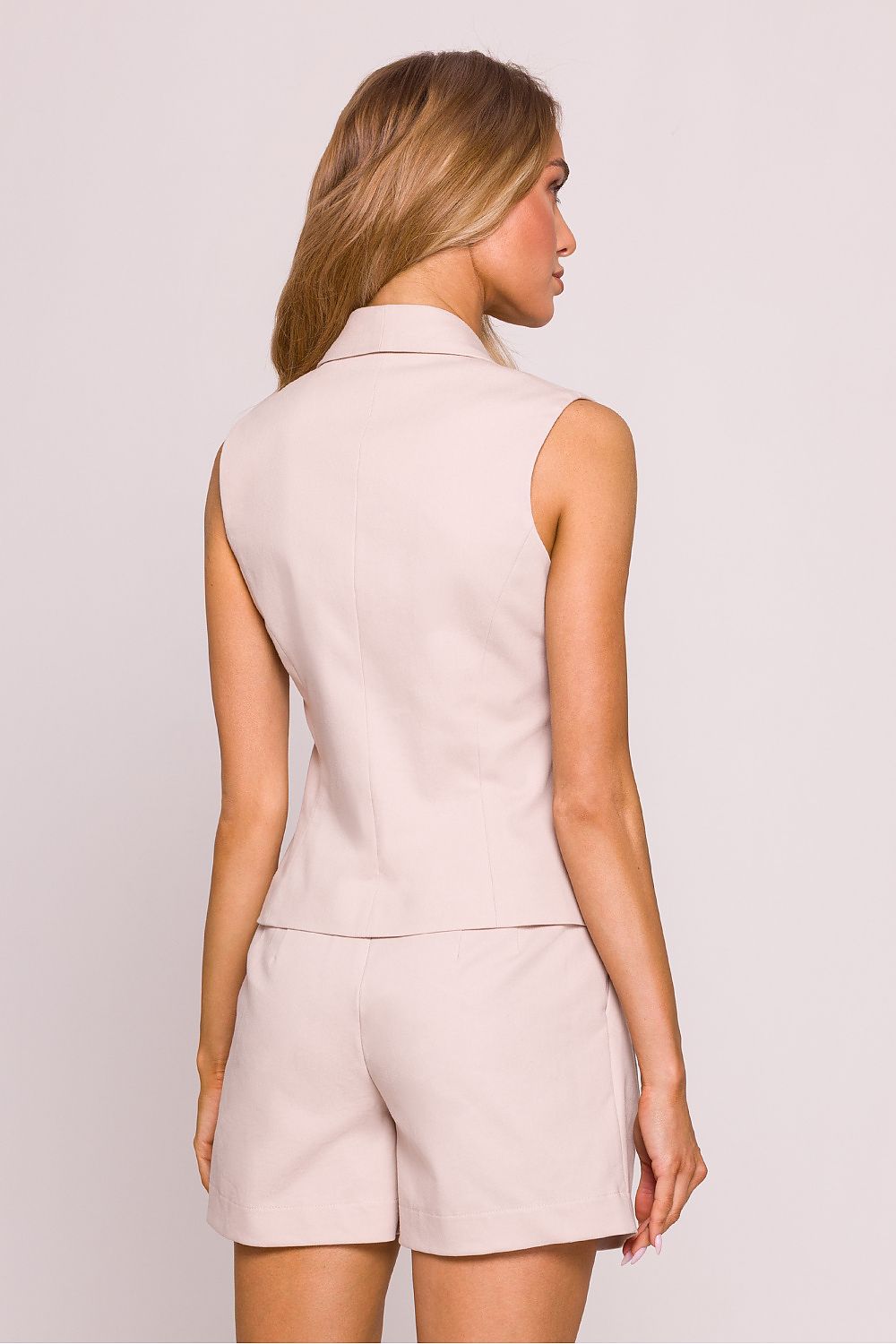Women Suit Vest - Breathable - Sleeveless Beige