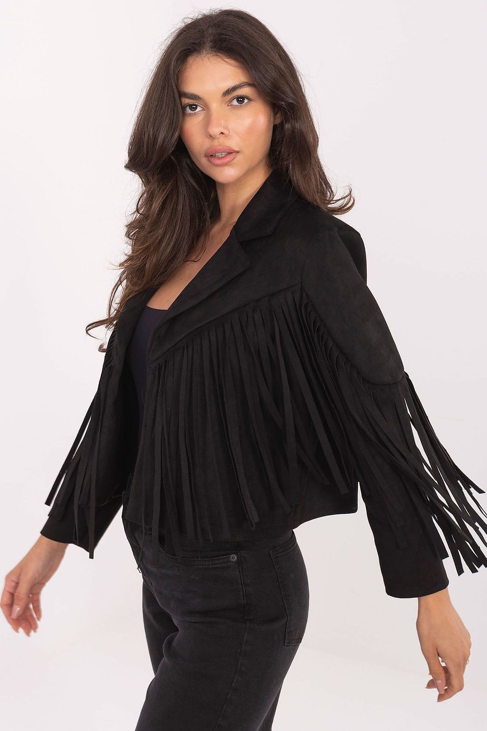 Women's Cropped Jacket - Lightweight Boho - Red