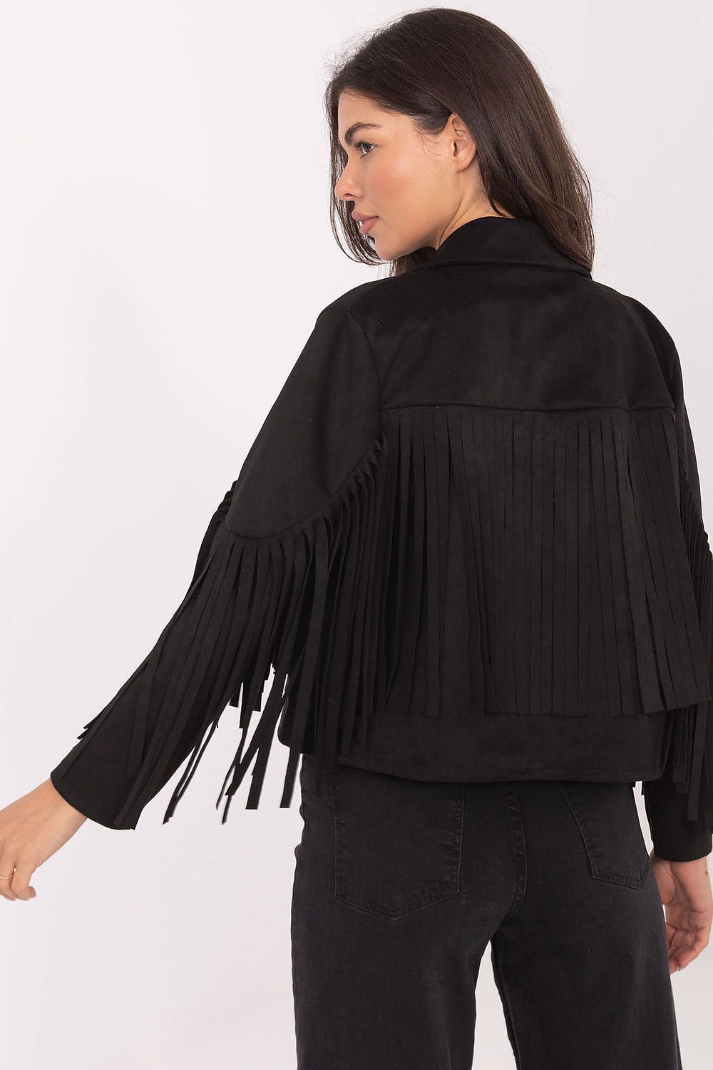 Women's Cropped Jacket - Lightweight Boho - Red