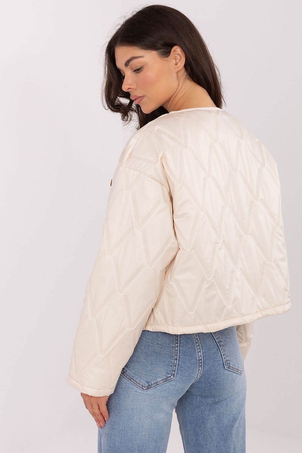Women's Quilted Jacket - Lightweight Elegant - Brown
