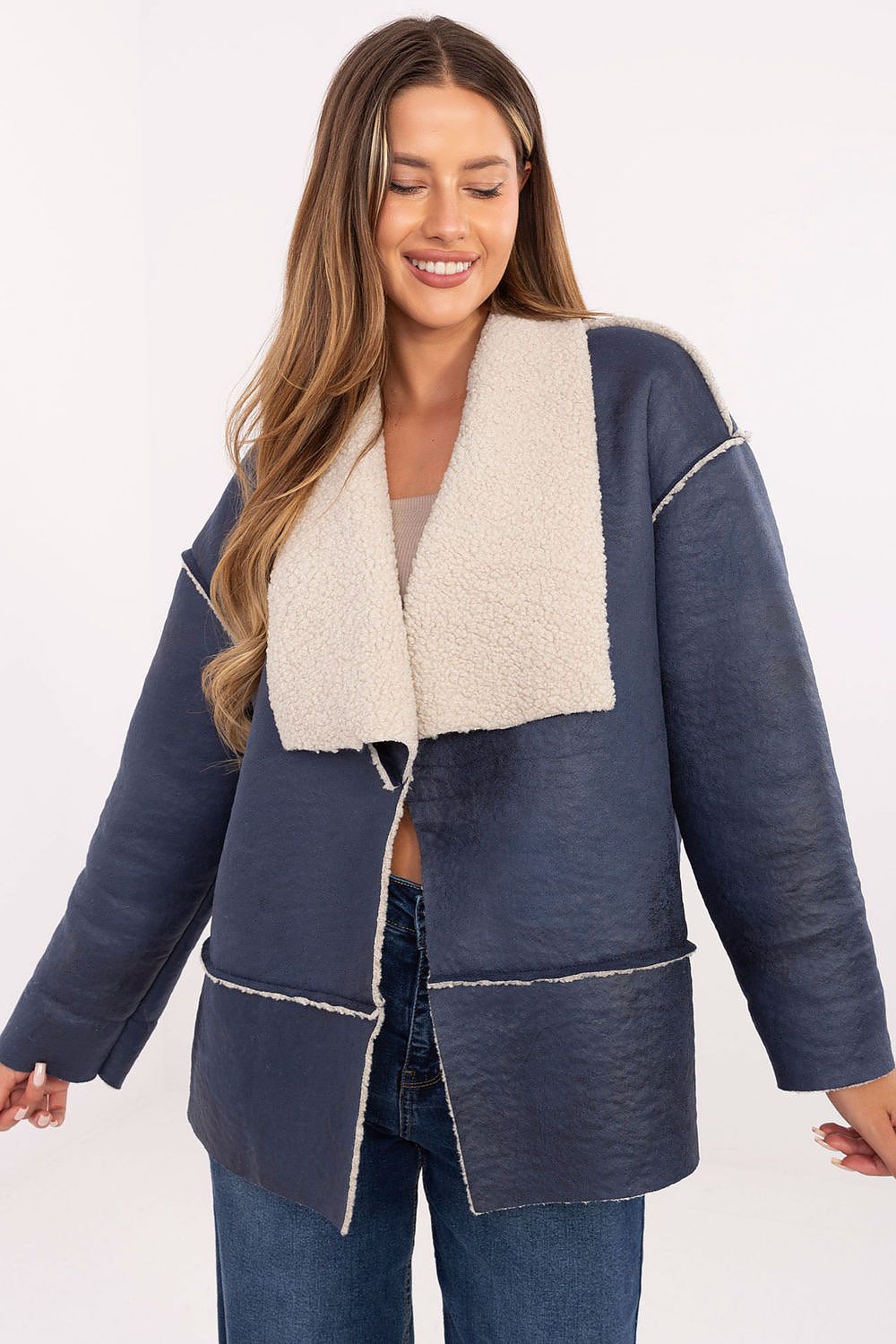 Women's Wrap Coat - Lightweight Chic - Black