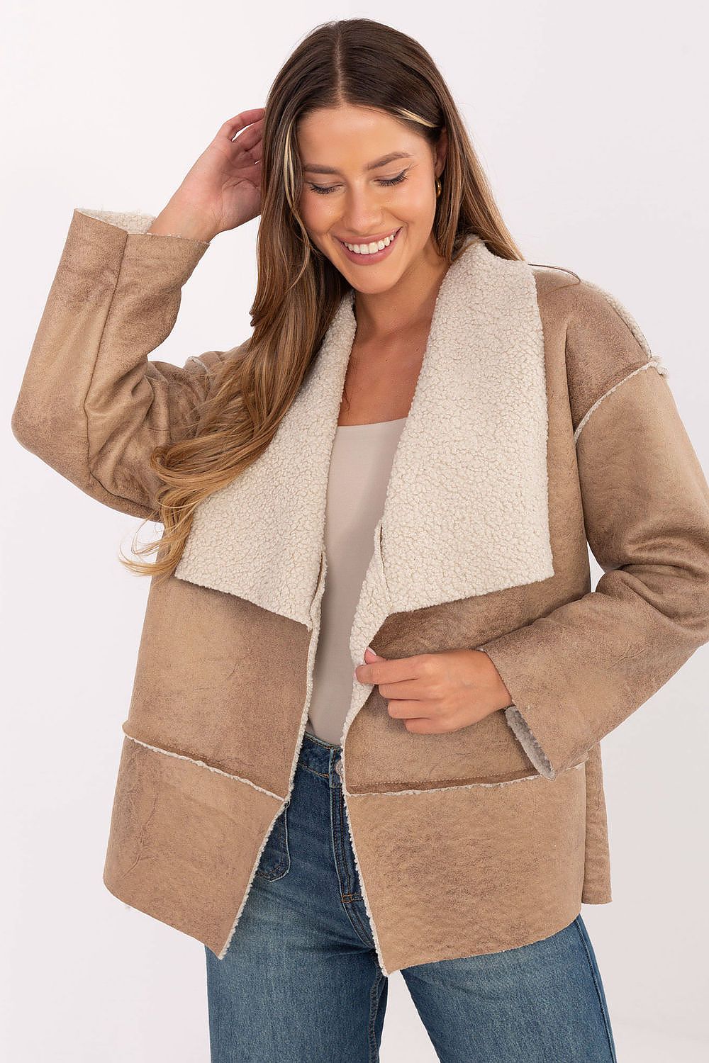 Women's Wrap Coat - Lightweight Chic - Black