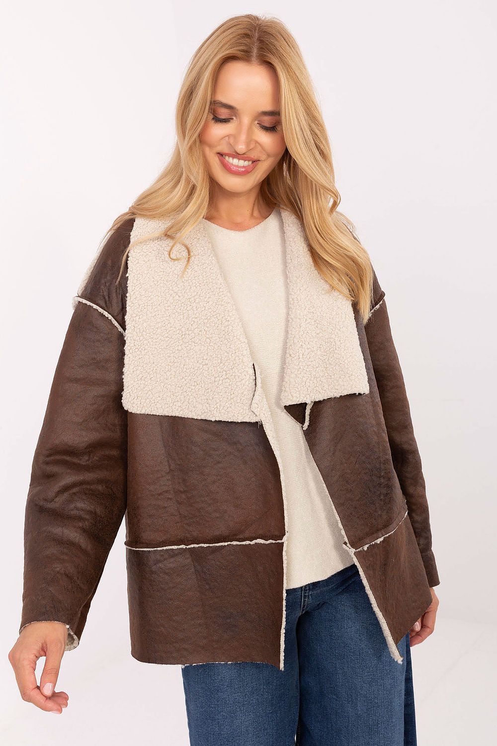 Women's Wrap Coat - Lightweight Chic - Black