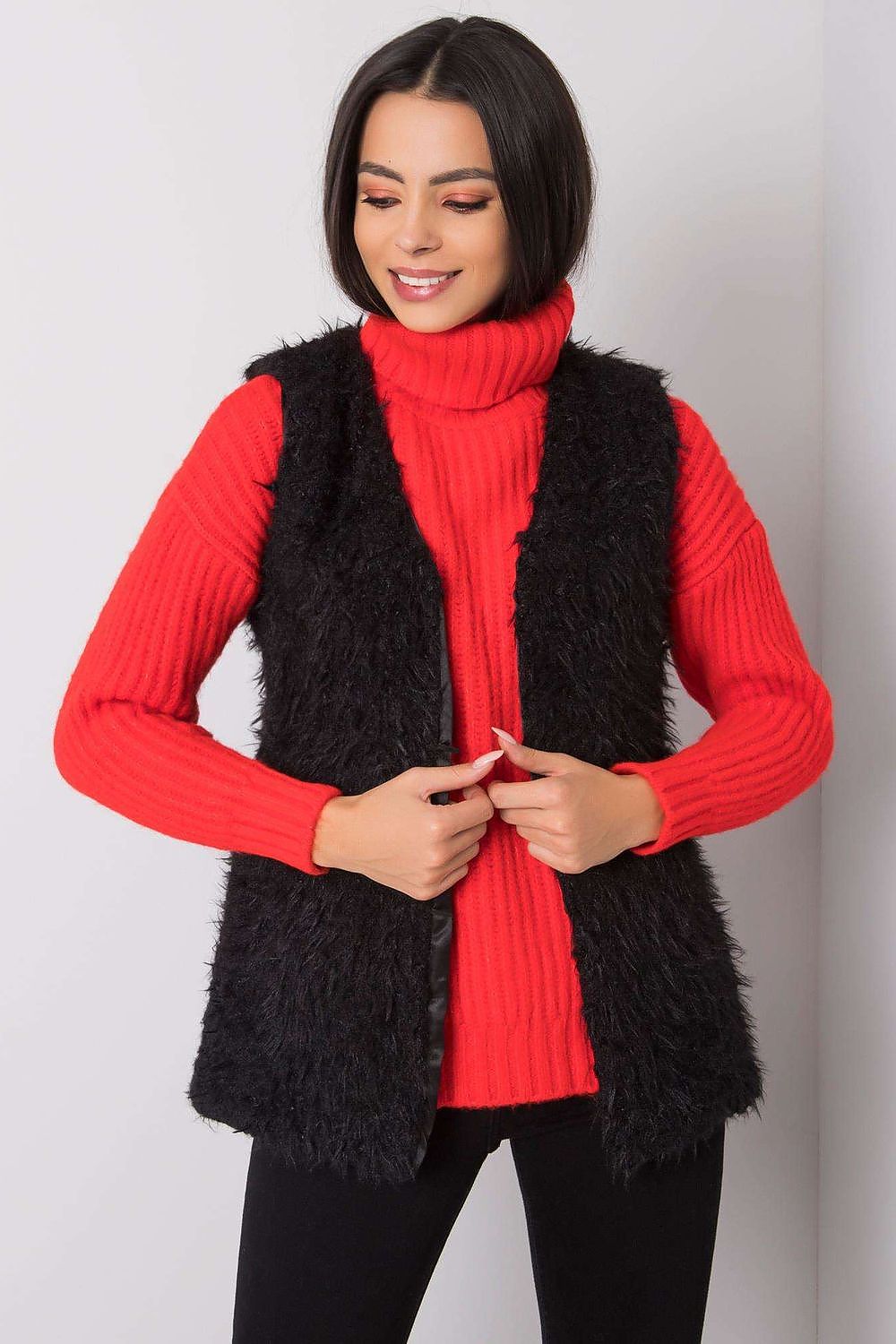Women Suit Vest - Lightweight - Sleeveless Black