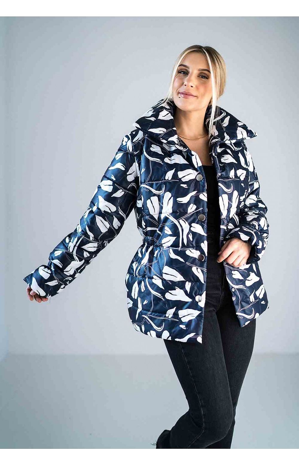 Women's Quilted Jacket, Puffer Jacket - Insulated Chic, Casual - Green