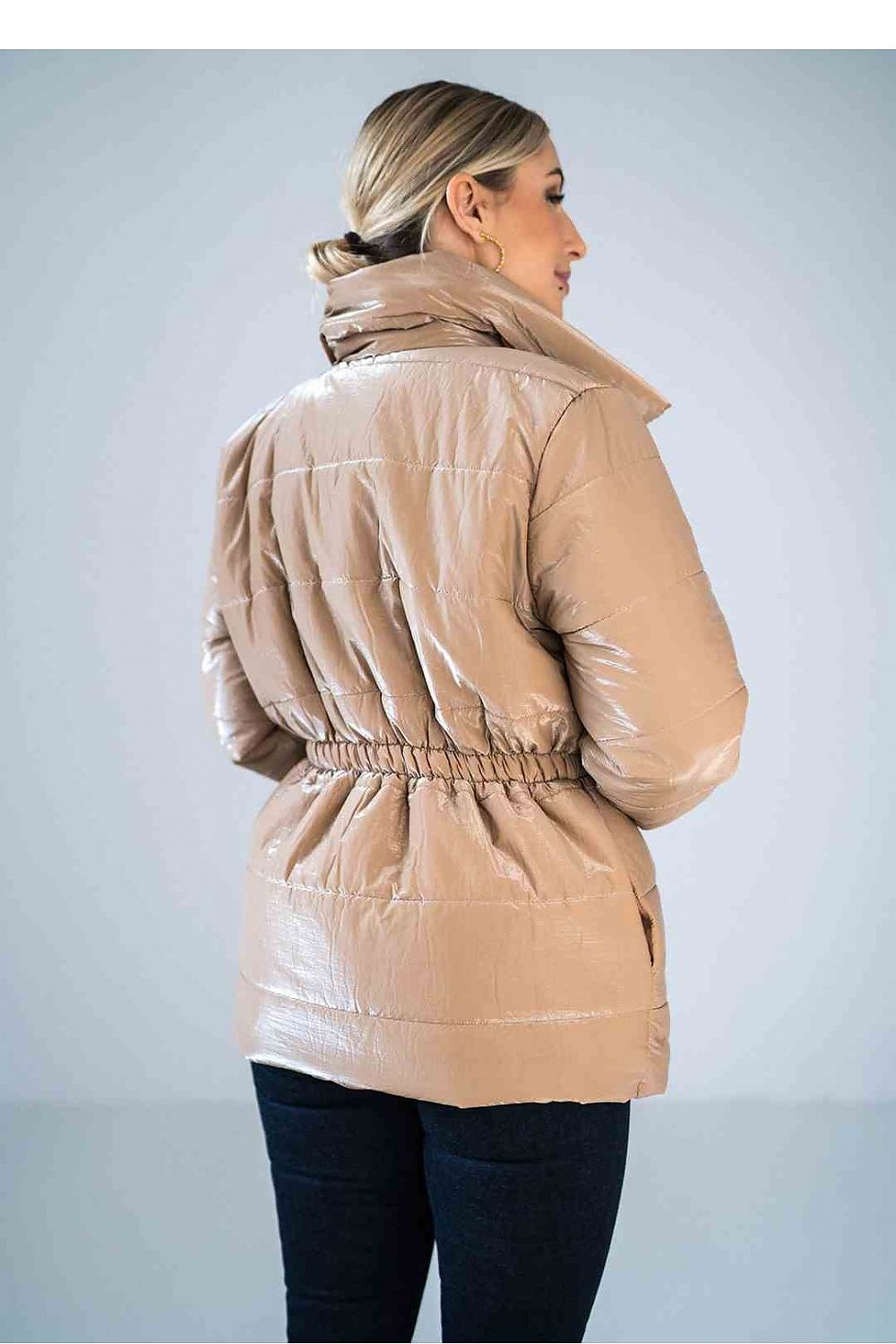 Women's Quilted Jacket, Puffer Jacket - Insulated Chic, Casual - Green