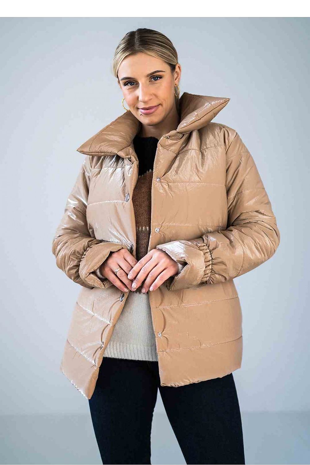 Women's Quilted Jacket, Puffer Jacket - Insulated Chic, Casual - Green