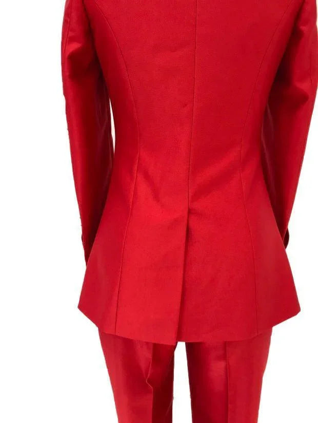 Double-Breasted Business Pantsuit - Women Trouser Suits - Trouser Suit -Guocali