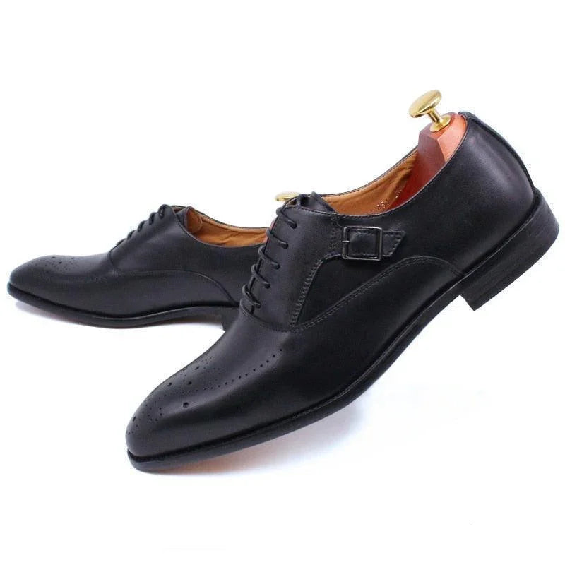 Dress Shoes - Phoenix Classic Leather Men Shoes -Guocali