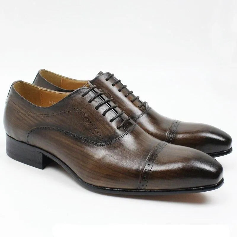 Dress Shoes - Zach Lace-Up Men Shoes -Guocali
