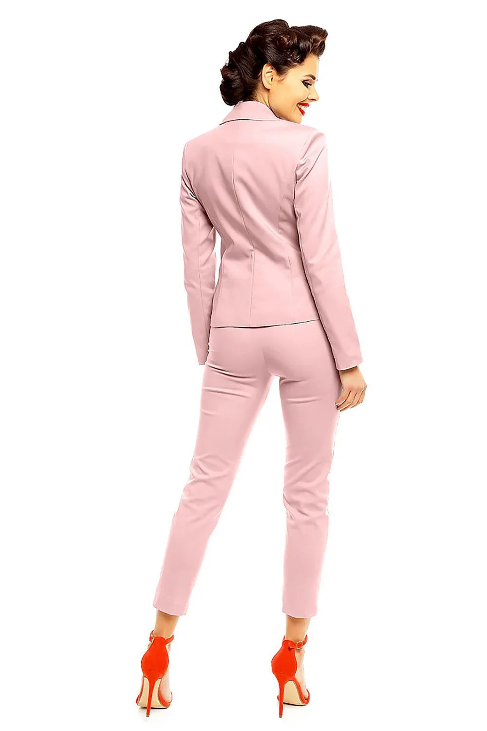 Elegant Women Cropped Pants – High-Rise Slim Fit -Guocali