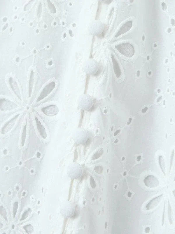 French Lace Backless Dress -Guocali