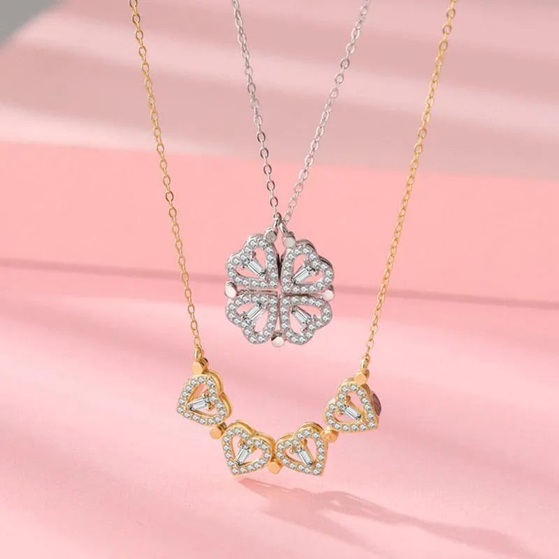 Heart-Shaped Pendant Necklace - Women Jewelry -Guocali
