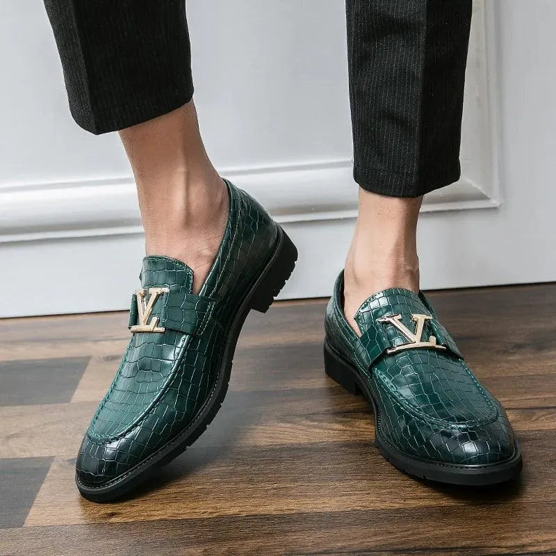 High-end Formal Leather Loafer Shoes Men -Guocali