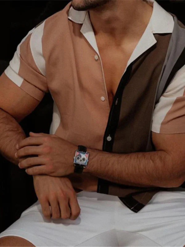 Men Short Sleeves Casual Shirt – Wrinkle-Resistant - White