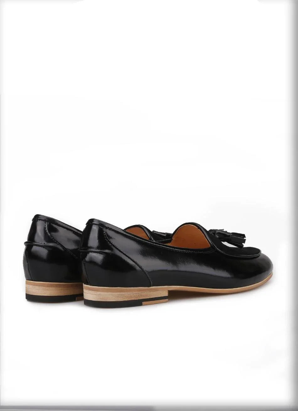 Leather Men Loafers With Tassel - Men Shoes -Guocali