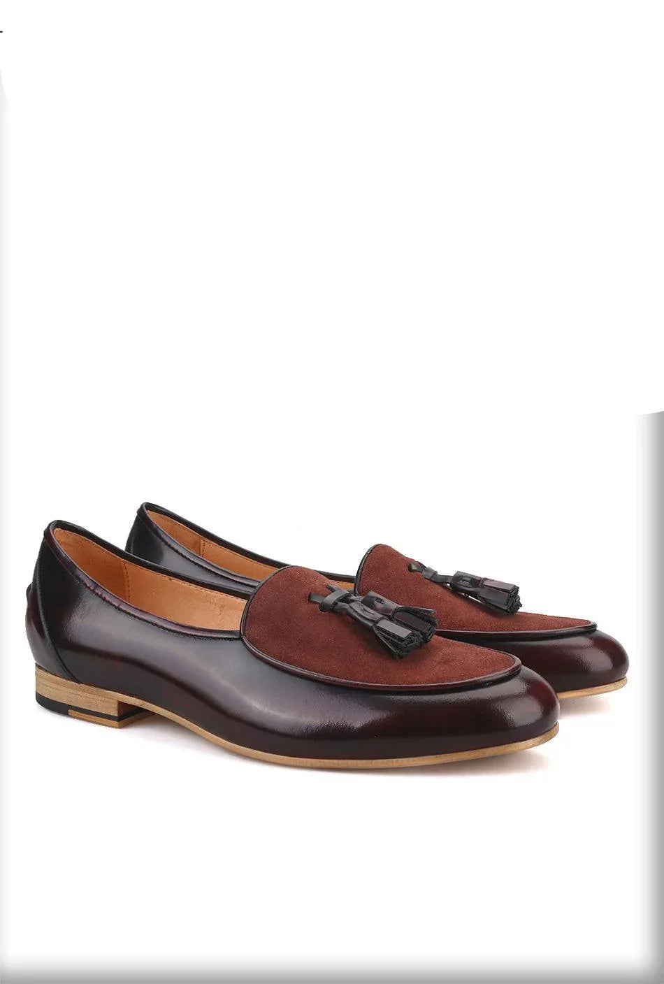 Leather Men Loafers With Tassel - Men Shoes -Guocali