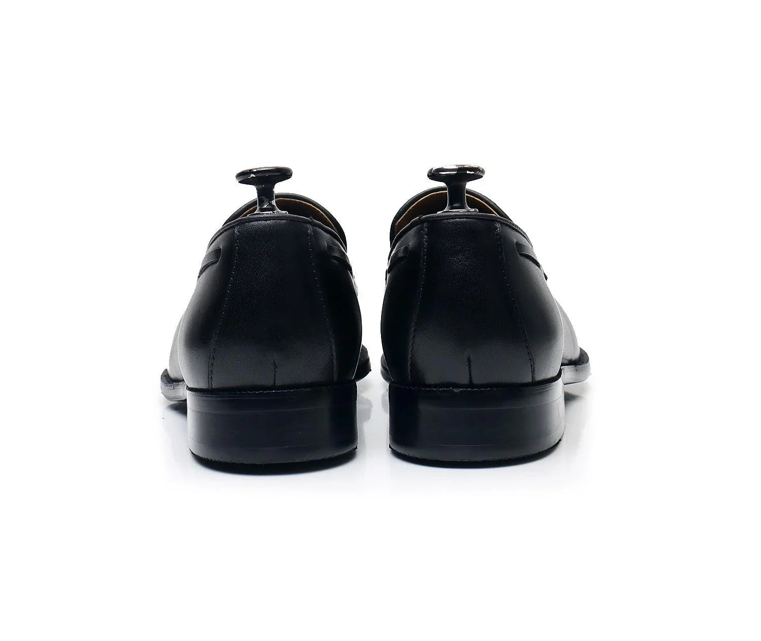 Leather Round Toe Slip-On Business Loafers - Men Shoes -Guocali