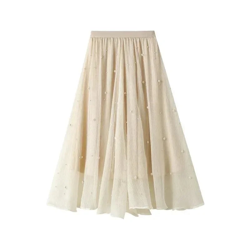 Long Skirt with Ruffle Edge -Guocali