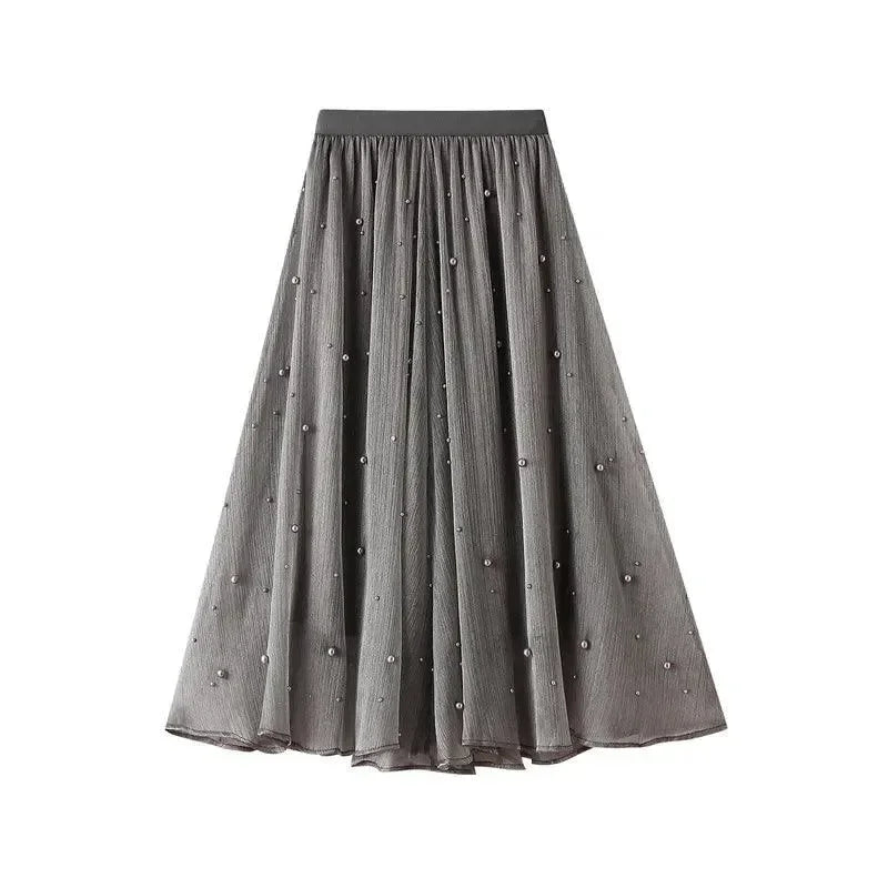 Long Skirt with Ruffle Edge -Guocali