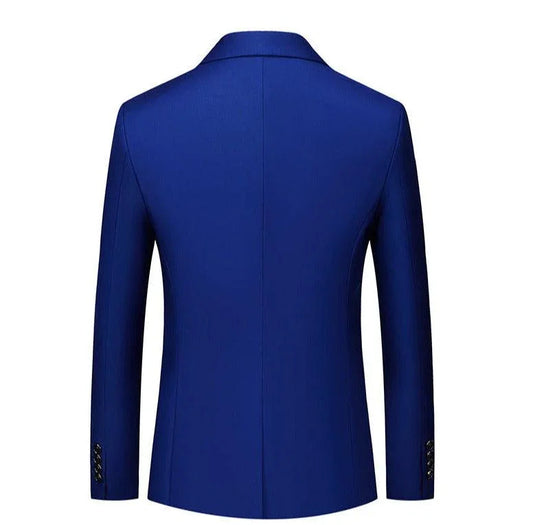 Men Blazer - 1-Button Style Blue Blazer -Guocali