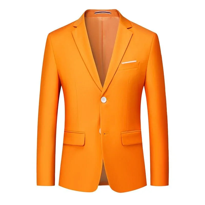 Men Blazer - 2-Button Formal Blazer -Guocali