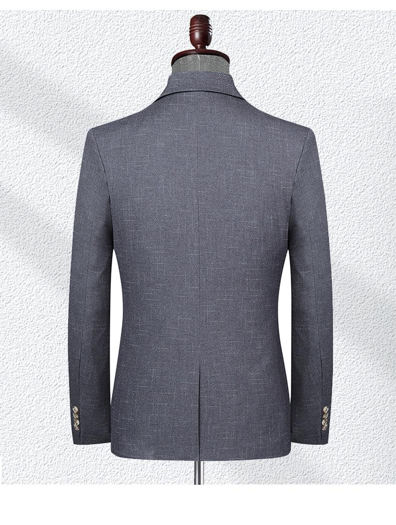 Men Blazer - Marl 2-Button Formal Blazer - Men Blazer - Guocali