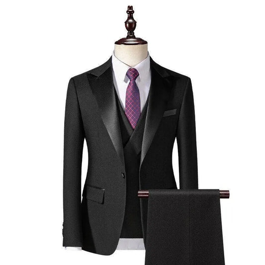 Men Suit - 3-Piece Tuxedo Suit -Guocali