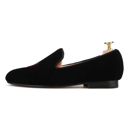 Party-Ready Embroidered Women Loafers -Guocali