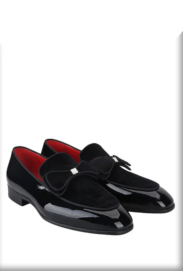 Patent Leather Velvet Men Loafers - Men Shoes -Guocali
