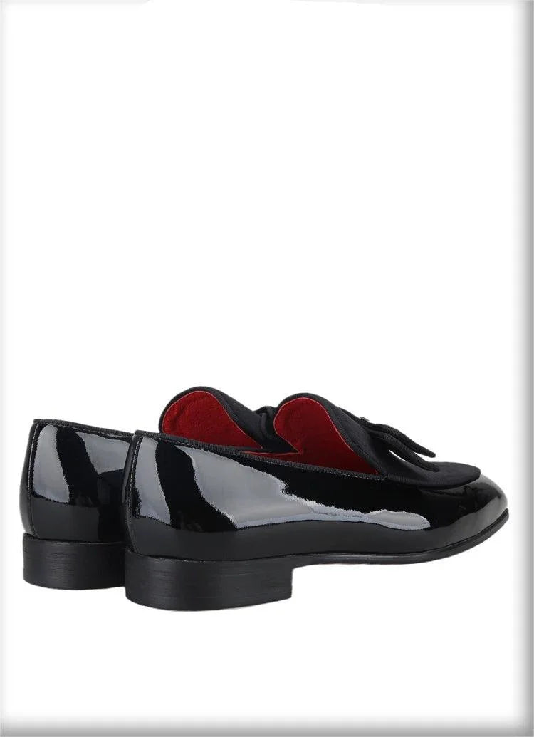 Patent Leather Velvet Men Loafers - Men Shoes -Guocali