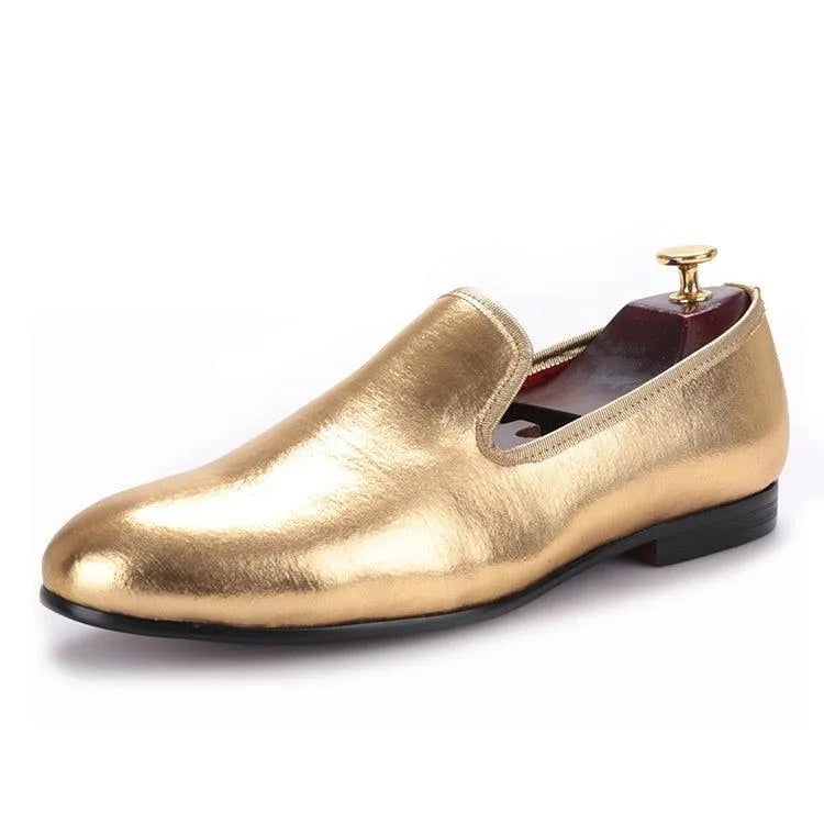 Shiny Slip-On Men loafers - Men Shoes -Guocali