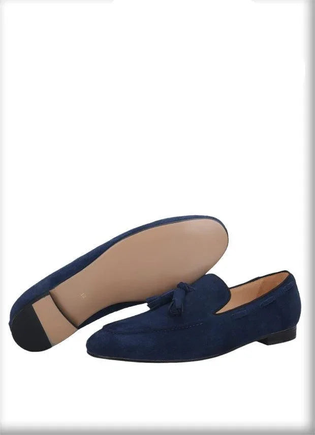 Suede Tassel Men Loafers -Guocali