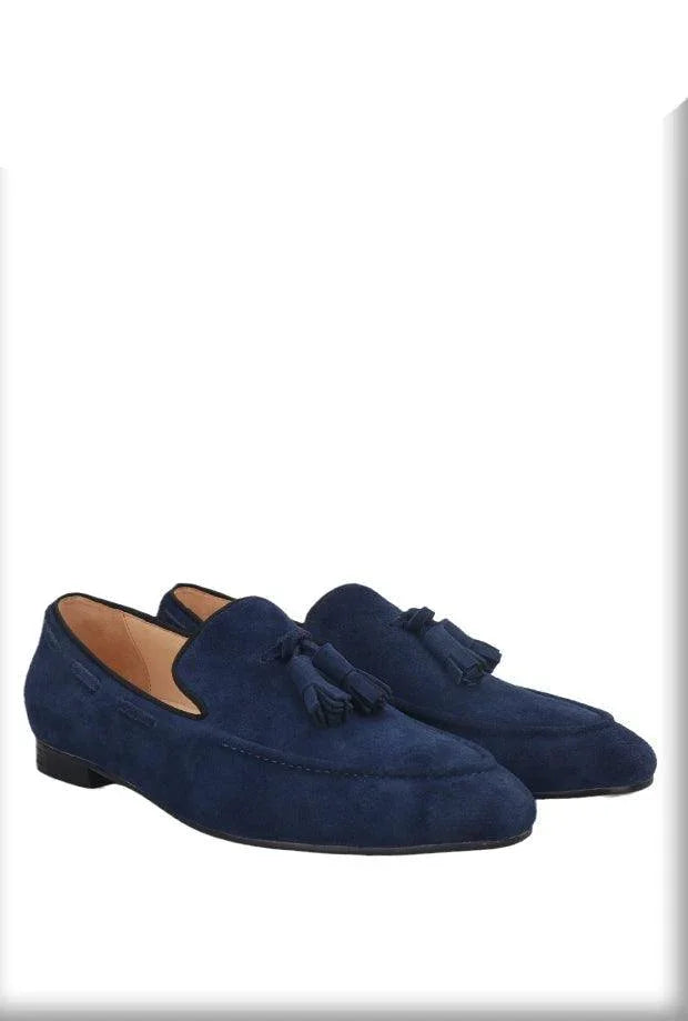 Suede Tassel Men Loafers -Guocali