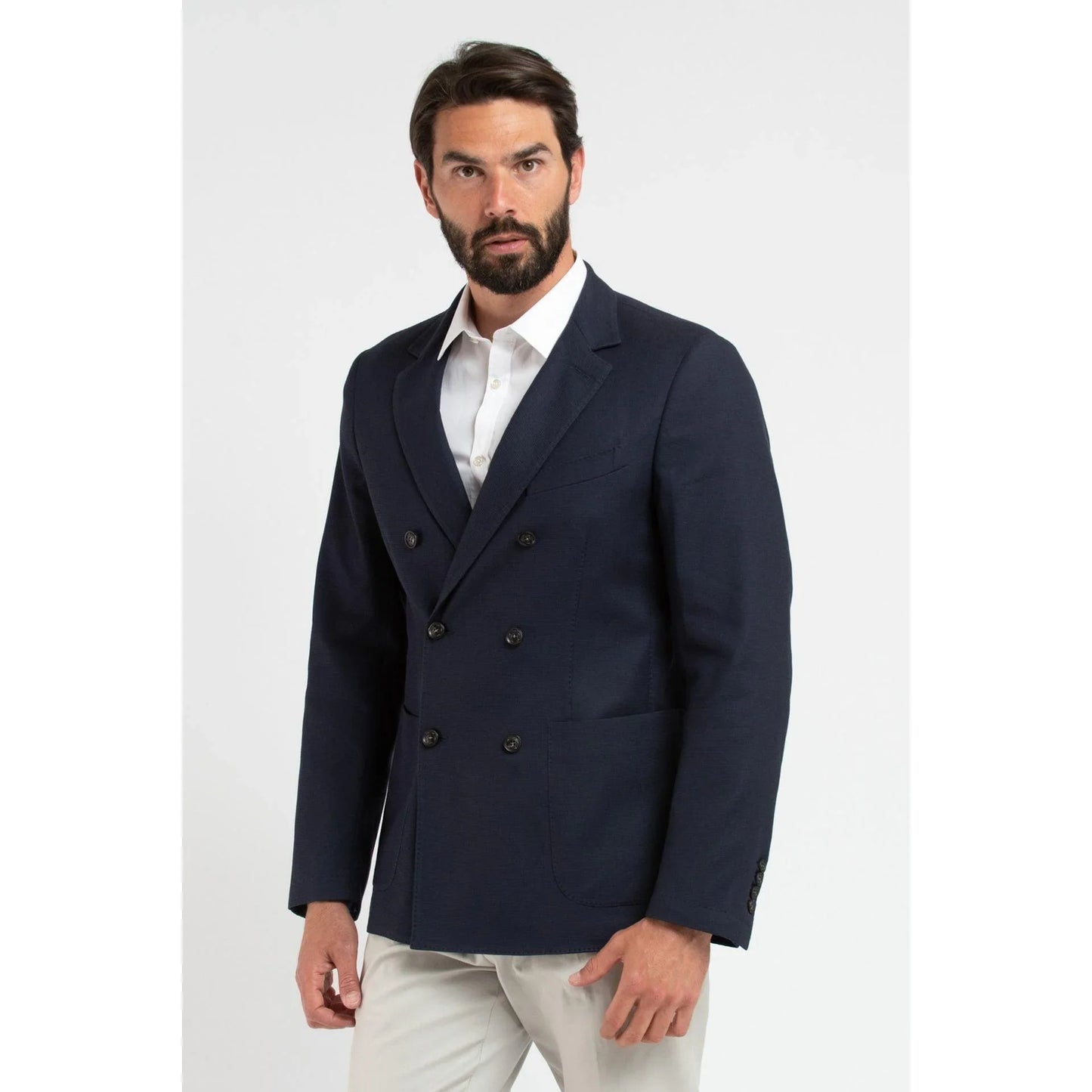 Trussardi Men Double-Breasted Blazer -Guocali