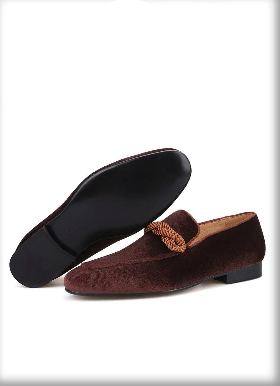 Velvet Men Loafers - Men Shoes -Guocali