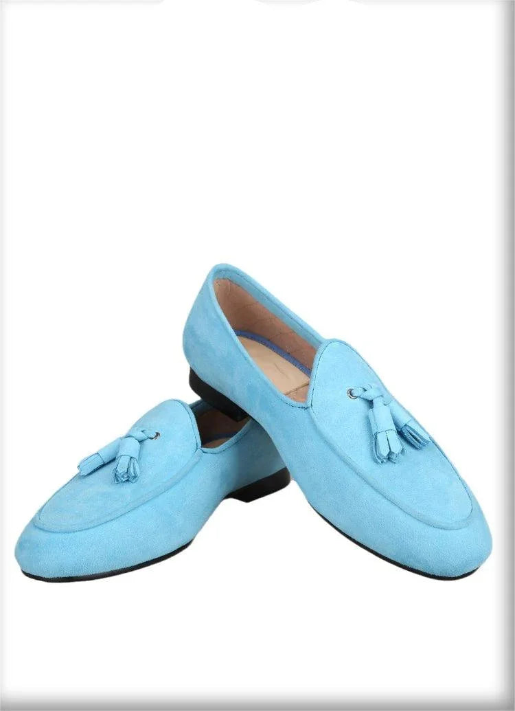 Velvet Tassel Casual Men Loafers - Men Shoes -Guocali