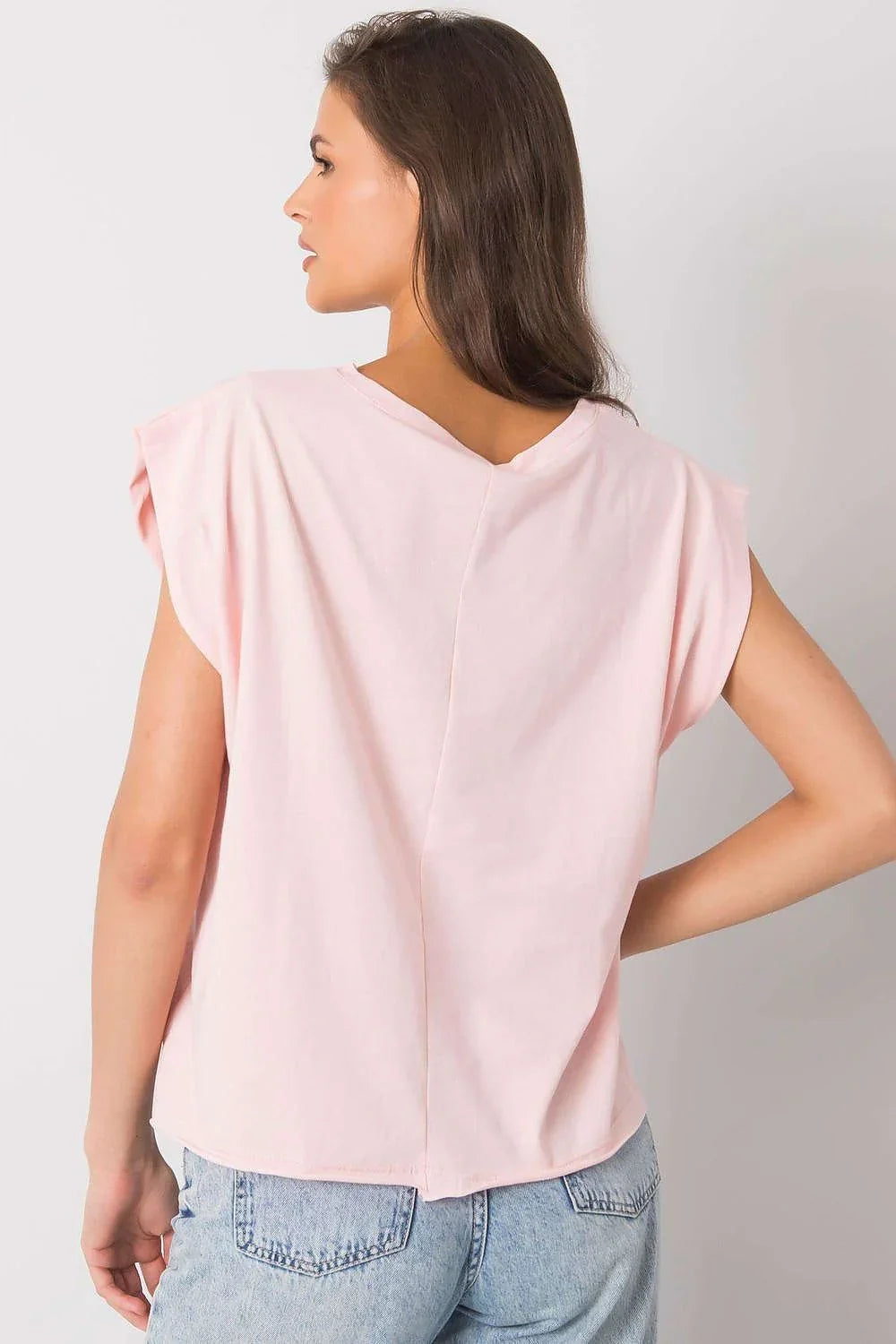 Women Crew-Neck Short-Sleeves T-Shirt – Breathable - Pink -Guocali