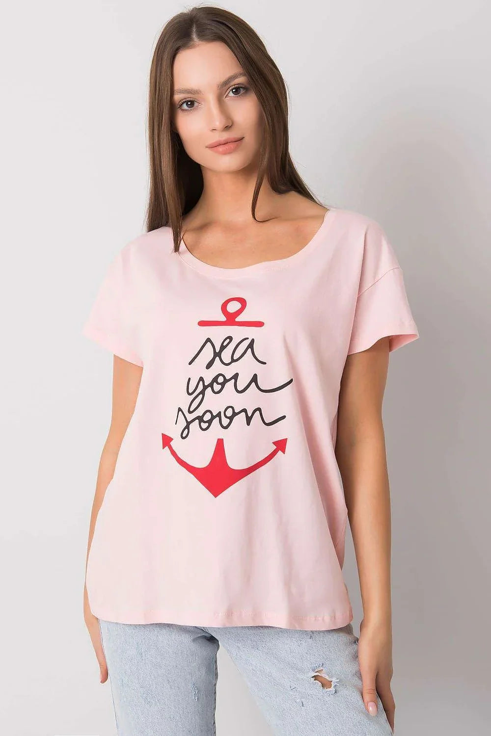 Women Scoop-Neck Short-Sleeves T-Shirt – Breathable - Pink, Red, Black -Guocali