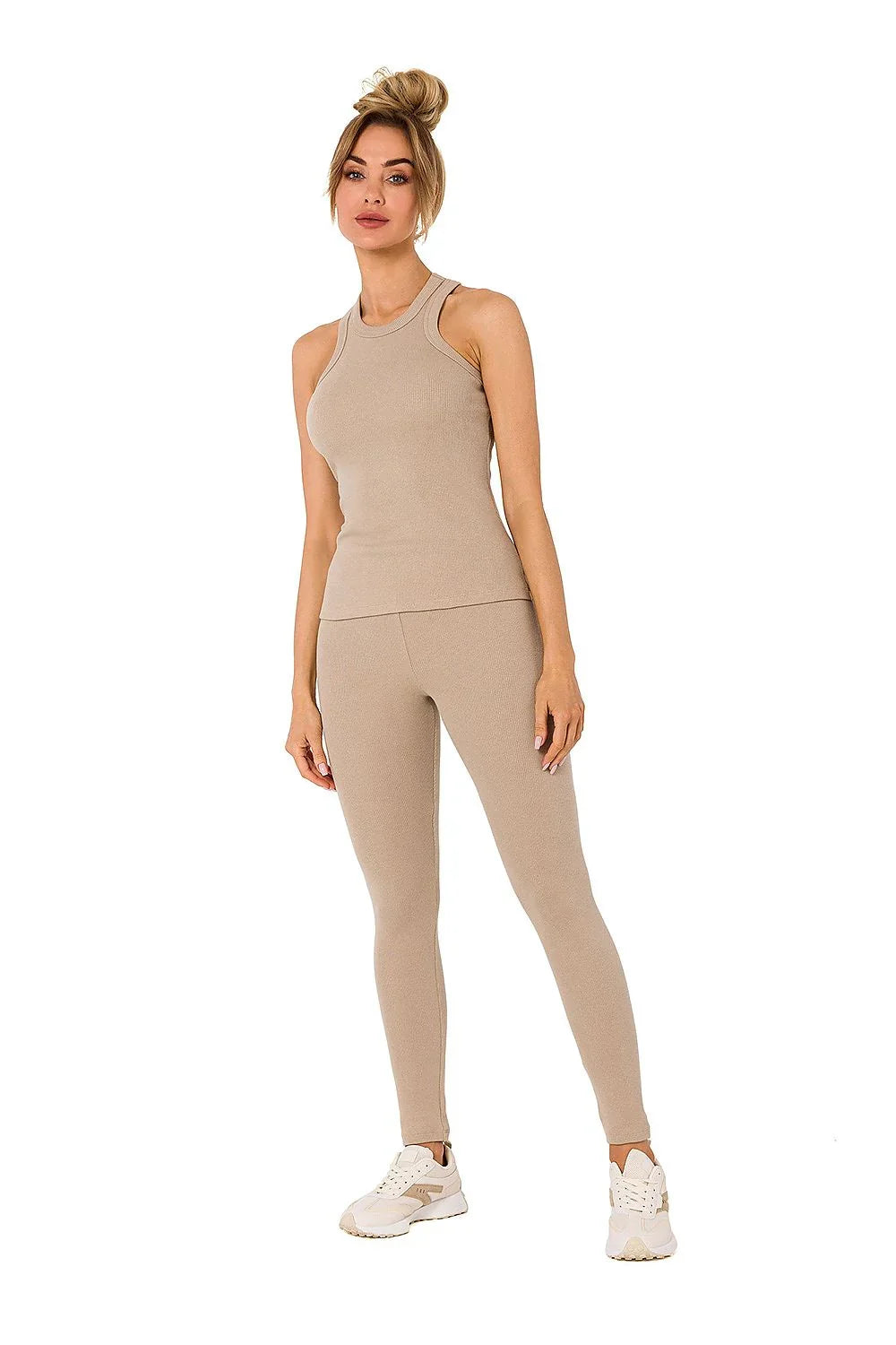 Women Undershirt Vest Singlet - Sleeveless Beige -Guocali