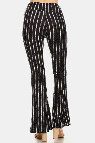 Vintage Women Wide Leg Pants – High-Rise Elastic Waist -Guocali