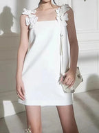 3D Flower Short Party Dress -Guocali